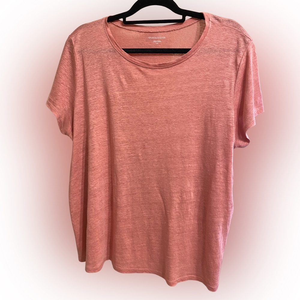 Eileen Fisher Pink Short Sleeve Tee